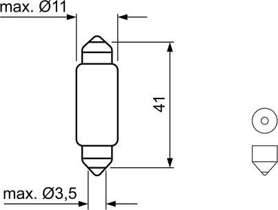 BOSCH 1 987 301 509 - Lampadina, Luce abitacolo www.autoricambit.com