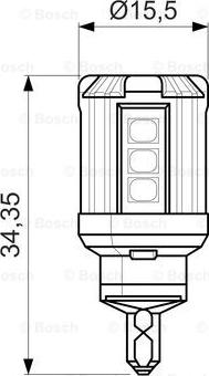 BOSCH 1 987 301 528 - Lampadina, Luce posteriore di stop www.autoricambit.com