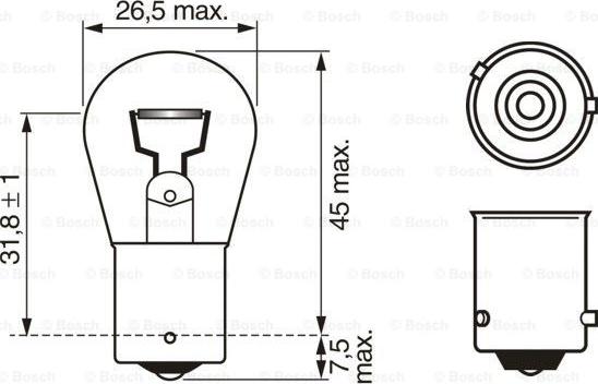 BOSCH 1 987 301 018 - Lampadina, Indicatore direzione www.autoricambit.com