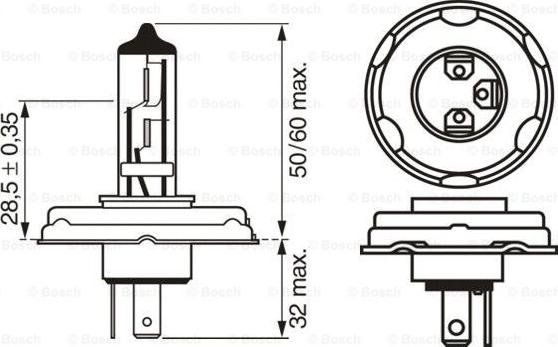 BOSCH 1 987 302 021 - Lampadina, Faro di profondità www.autoricambit.com