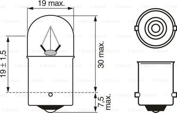 BOSCH 1 987 302 510 - Lampadina, Indicatore direzione www.autoricambit.com