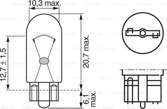 BOSCH 1 987 302 518 - Lampadina, Indicatore direzione www.autoricambit.com