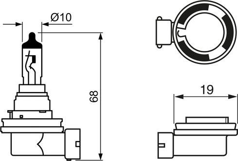 BOSCH 1 987 302 089 - Lampadina, Fendinebbia www.autoricambit.com