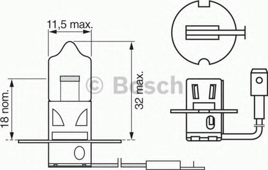 BOSCH 1987302033 - Lampadina, Fendinebbia www.autoricambit.com