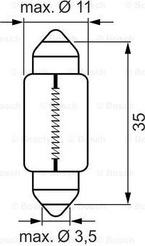 BOSCH 1 987 302 880 - Lampadina, Luce targa www.autoricambit.com