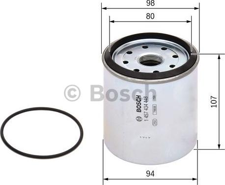 BOSCH 1 457 434 448 - Filtro carburante www.autoricambit.com