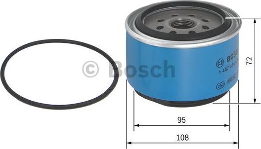 BOSCH 1 457 434 450 - Filtro carburante www.autoricambit.com