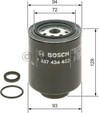 BOSCH 1 457 434 453 - Filtro carburante www.autoricambit.com