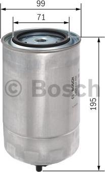 BOSCH 1 457 434 402 - Filtro carburante www.autoricambit.com