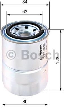 BOSCH 1 457 434 435 - Filtro carburante www.autoricambit.com