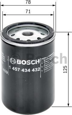 BOSCH 1 457 434 432 - Filtro carburante www.autoricambit.com