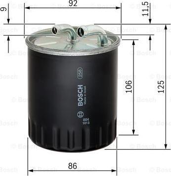 BOSCH 1 457 434 437 - Filtro carburante www.autoricambit.com