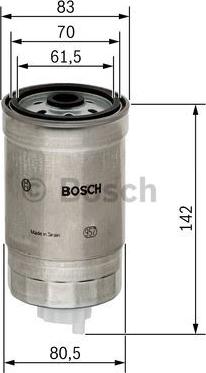 BOSCH 1 457 434 510 - Filtro carburante www.autoricambit.com