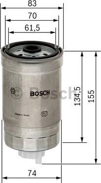 BOSCH 1 457 434 105 - Filtro carburante www.autoricambit.com