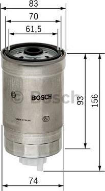 BOSCH 1 457 434 106 - Filtro carburante www.autoricambit.com