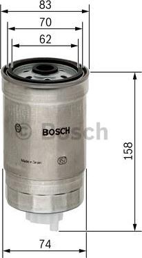 BOSCH 1 457 434 329 - Filtro carburante www.autoricambit.com