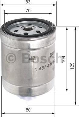 BOSCH 1 457 434 321 - Filtro carburante www.autoricambit.com