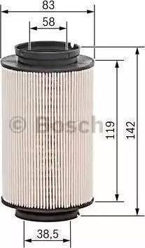 BOSCH 1 457 431 715 - Filtro carburante www.autoricambit.com