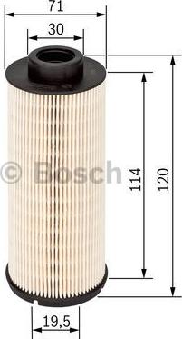 BOSCH 1 457 431 724 - Filtro carburante www.autoricambit.com