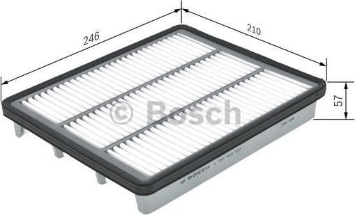 BOSCH 1 457 433 580 - Filtro aria www.autoricambit.com