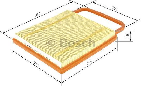 BOSCH 1 457 433 574 - Filtro aria www.autoricambit.com