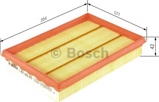 BOSCH 1 457 433 605 - Filtro aria www.autoricambit.com