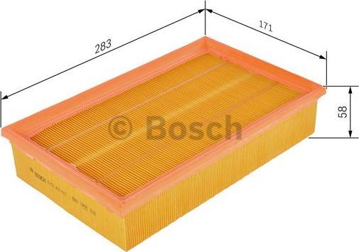 BOSCH 1 457 433 607 - Filtro aria www.autoricambit.com