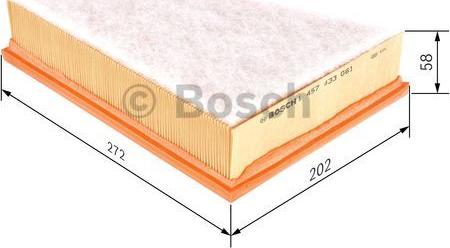 BOSCH 1 457 433 061 - Filtro aria www.autoricambit.com