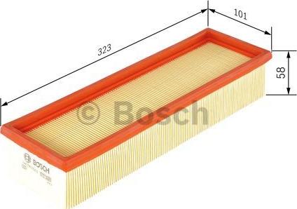 BOSCH 1 457 433 260 - Filtro aria www.autoricambit.com