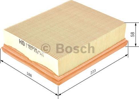 BOSCH 1 457 433 741 - Filtro aria www.autoricambit.com