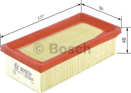 BOSCH 1 457 432 173 - Filtro aria www.autoricambit.com