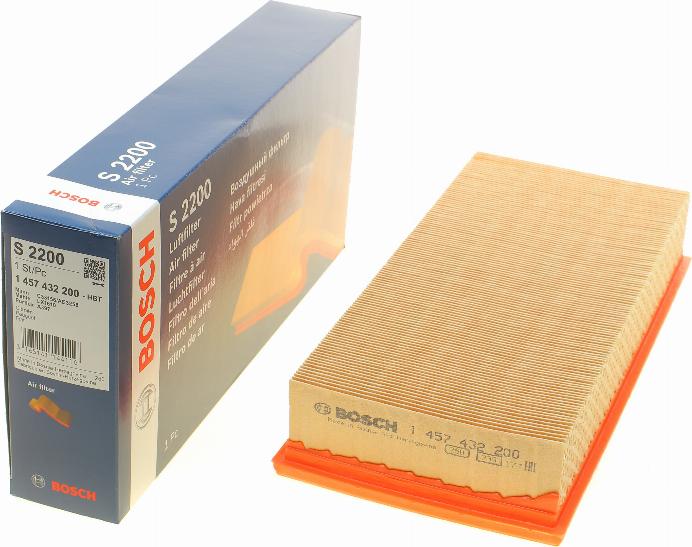 BOSCH 1 457 432 200 - Filtro aria www.autoricambit.com