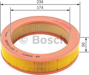 BOSCH 1 457 429 801 - Filtro aria www.autoricambit.com