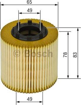 BOSCH 1 457 429 256 - Filtro olio www.autoricambit.com