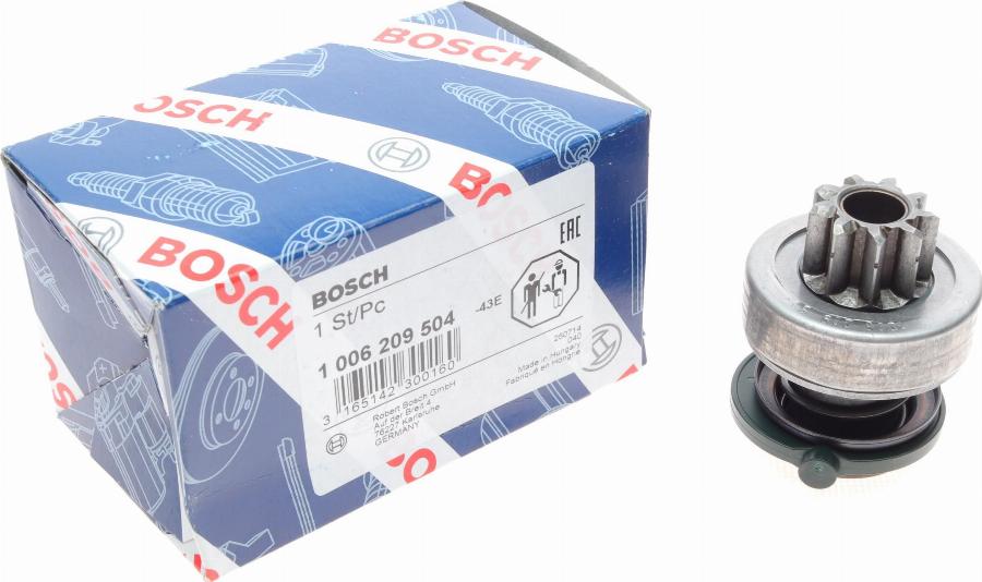 BOSCH 1 006 209 504 - Pignone, Motorino d'avviamento www.autoricambit.com