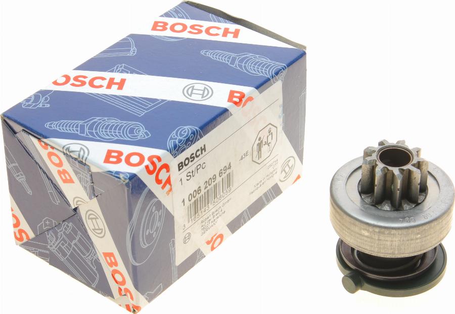 BOSCH 1 006 209 694 - Pignone, Motorino d'avviamento www.autoricambit.com