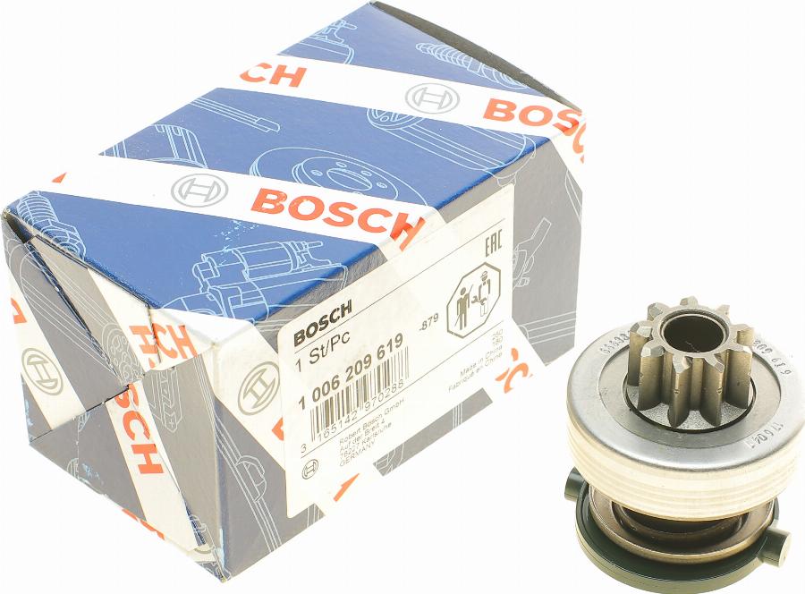 BOSCH 1 006 209 619 - Pignone, Motorino d'avviamento www.autoricambit.com