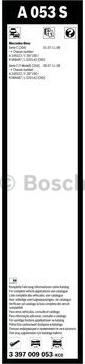 BOSCH 3 397 009 053 - Spazzola tergi www.autoricambit.com