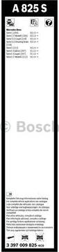 BOSCH 3 397 009 825 - Spazzola tergi www.autoricambit.com