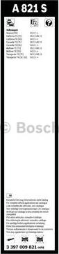 BOSCH 3 397 009 821 - Spazzola tergi www.autoricambit.com