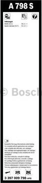 BOSCH 3 397 009 798 - Spazzola tergi www.autoricambit.com