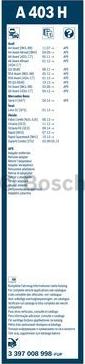 BOSCH 3 397 008 998 - Spazzola tergi www.autoricambit.com