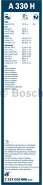 BOSCH 3 397 008 006 - Spazzola tergi www.autoricambit.com