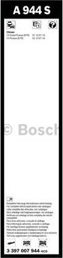 BOSCH 3 397 007 944 - Spazzola tergi www.autoricambit.com