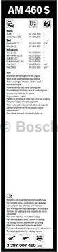 BOSCH 3 397 007 460 - Spazzola tergi www.autoricambit.com