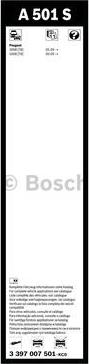 BOSCH 3 397 007 501 - Spazzola tergi www.autoricambit.com