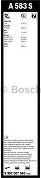 BOSCH 3 397 007 583 - Spazzola tergi www.autoricambit.com