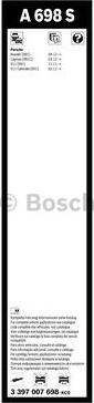 BOSCH 3 397 007 698 - Spazzola tergi www.autoricambit.com