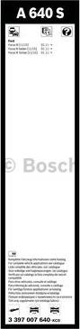 BOSCH 3 397 007 640 - Spazzola tergi www.autoricambit.com