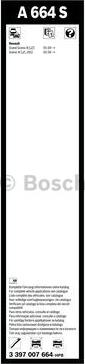 BOSCH 3 397 007 664 - Spazzola tergi www.autoricambit.com